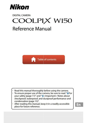 Nikon coolpix w150 fotocamera - coolpix,