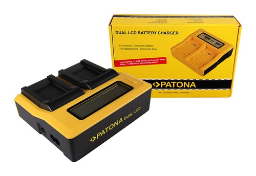 Caricabatteria rapido dual lcd - dual,