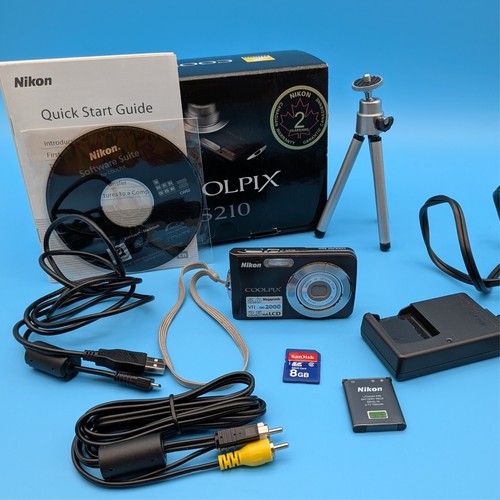 Nikon coolpix s210 black - black, 8gb